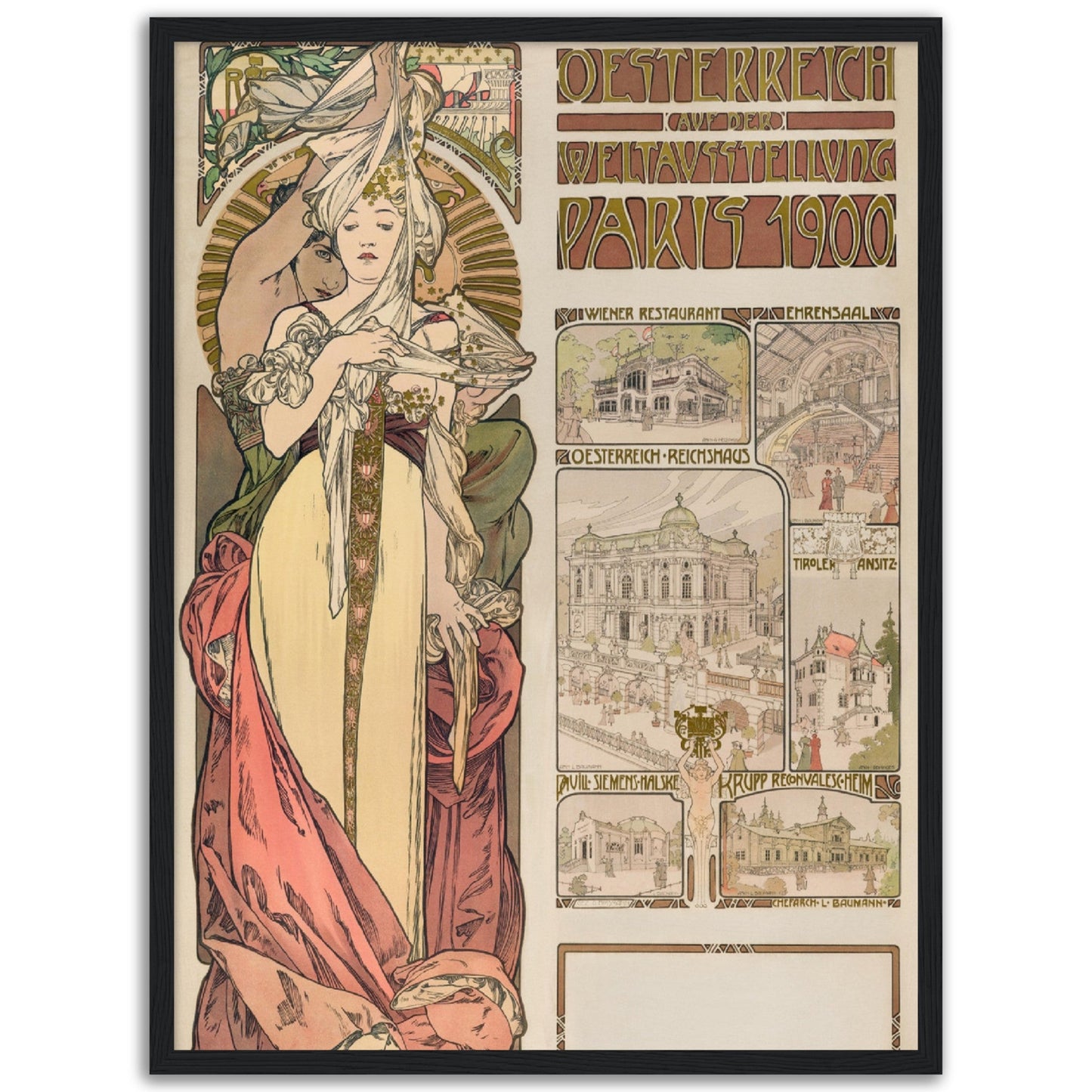 Austria at the Exposition Universelle (1899) by Alphonse Mucha - Print Material - Master's Gaze