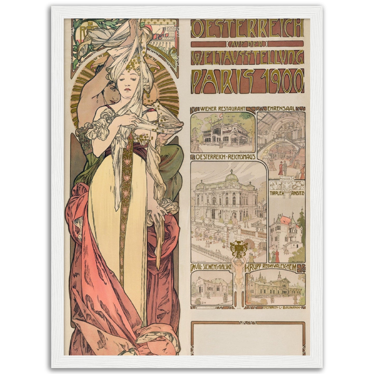 Austria at the Exposition Universelle (1899) by Alphonse Mucha - Print Material - Master's Gaze