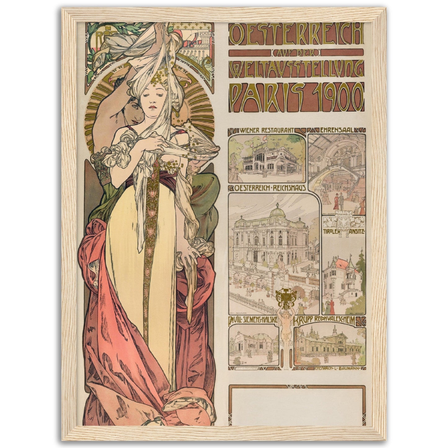 Austria at the Exposition Universelle (1899) by Alphonse Mucha - Print Material - Master's Gaze