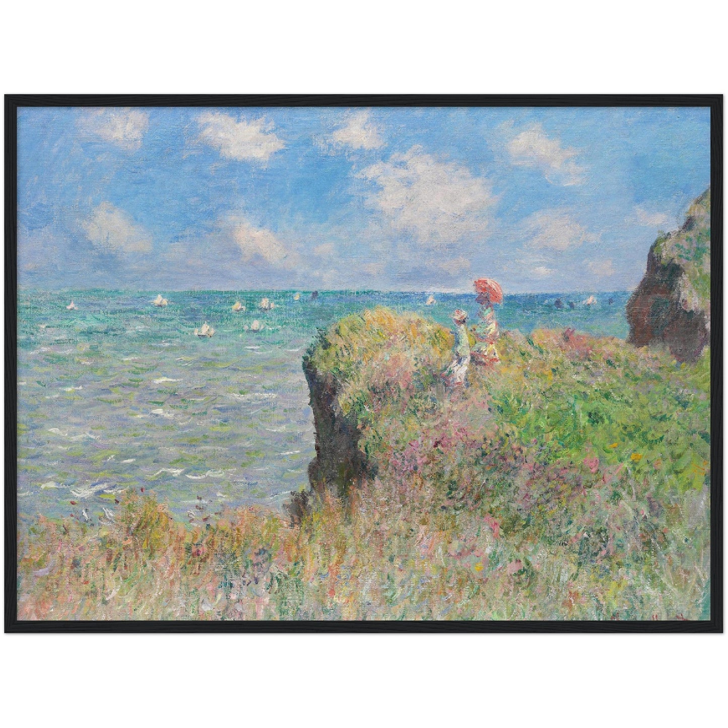 Cliff Walk at Pourville - Claude Monet - Print Material - Master's Gaze