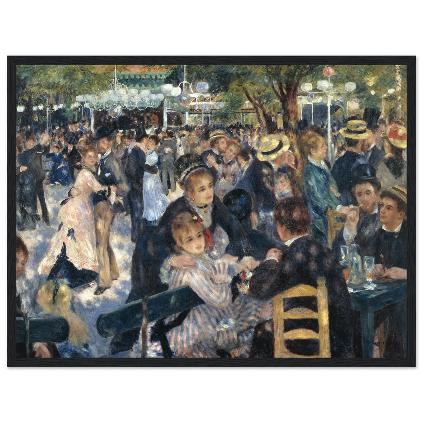 Dance at Le Moulin de la Galette (1876) by Pierre-Auguste Renoir - Print Material - Master's Gaze