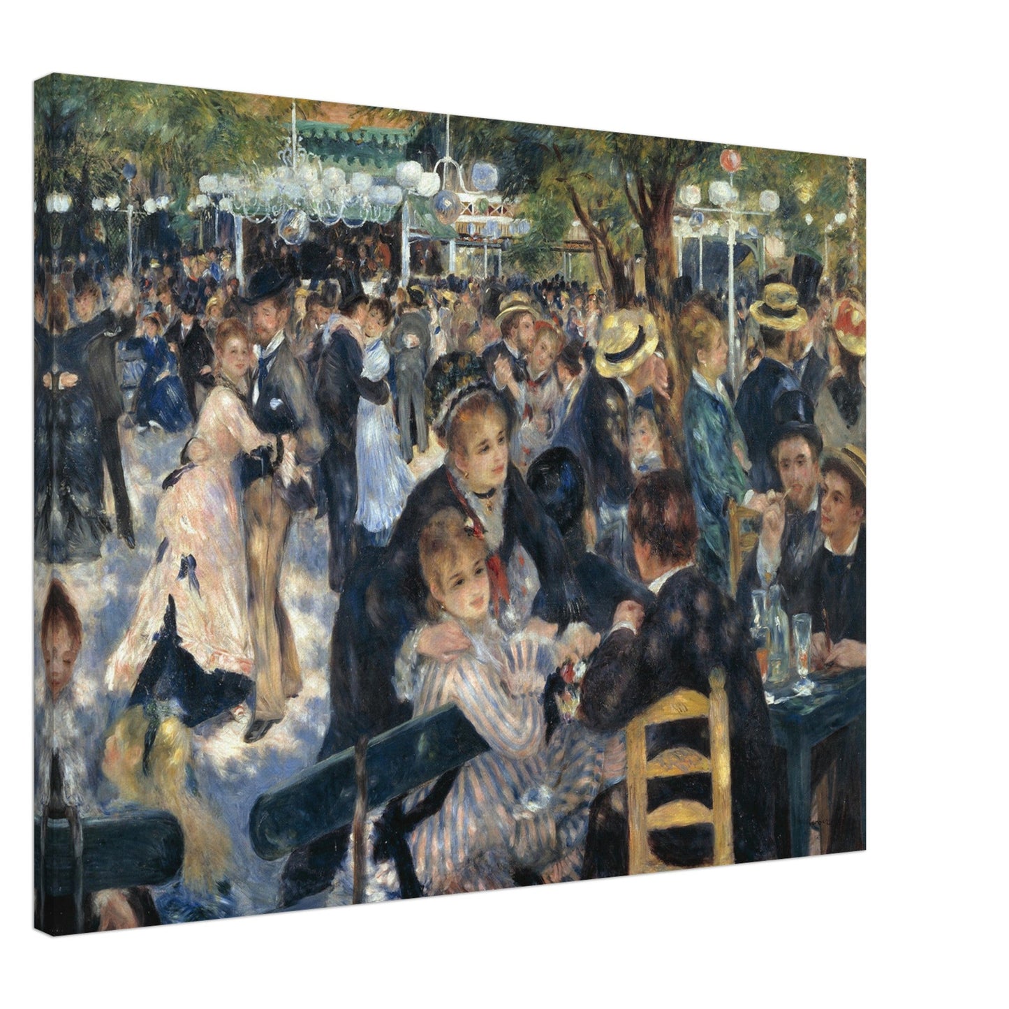 Dance at Le Moulin de la Galette (1876) by Pierre-Auguste Renoir - Print Material - Master's Gaze