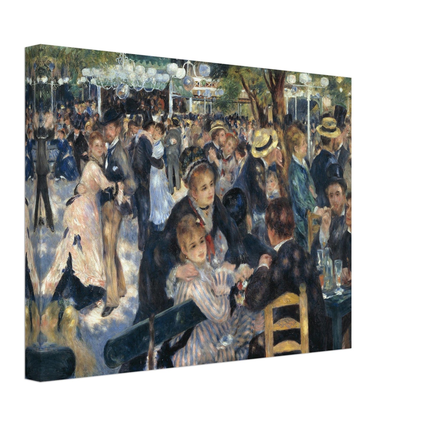 Dance at Le Moulin de la Galette (1876) by Pierre-Auguste Renoir - Print Material - Master's Gaze