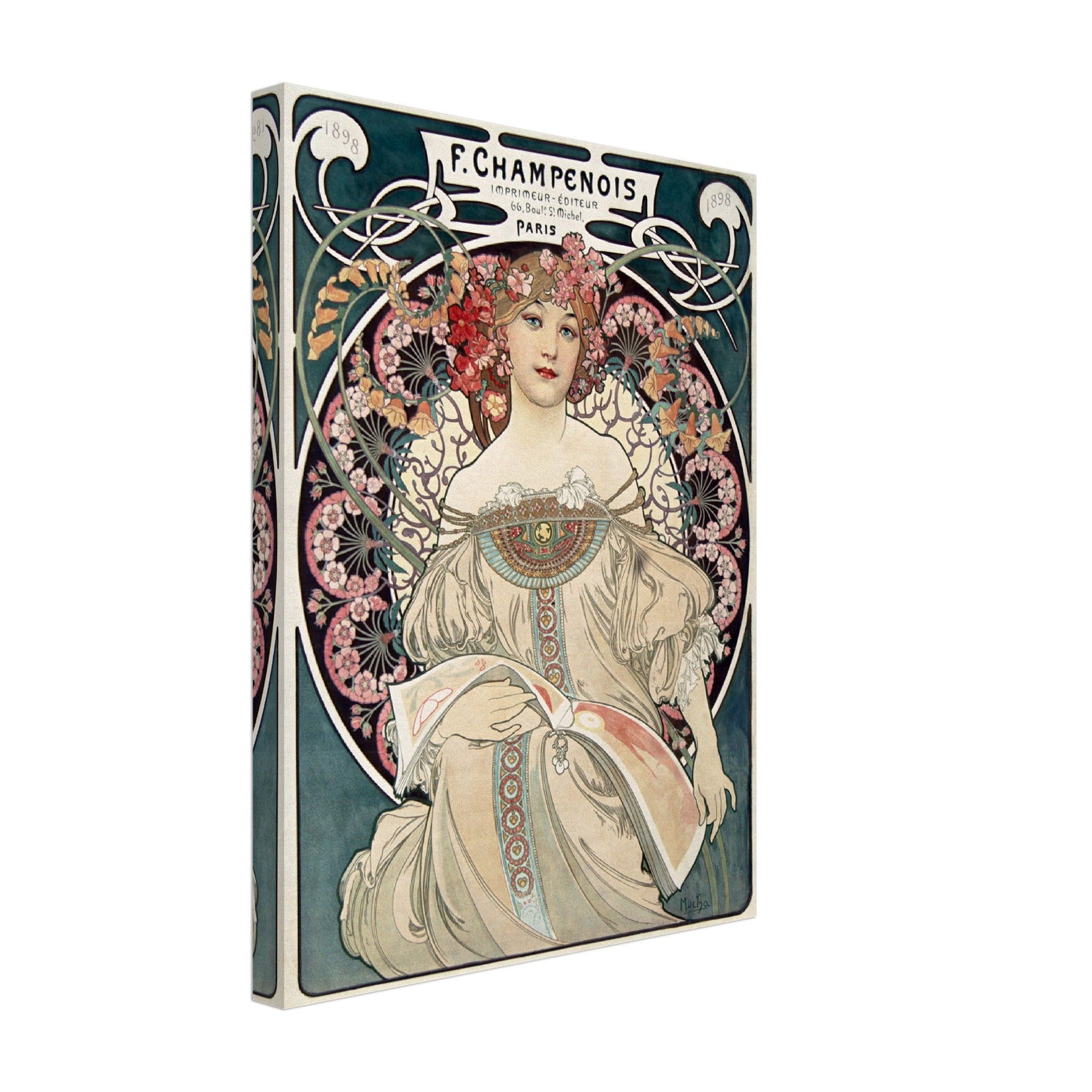 F. Champenois Imprimeur Editeur (1897) by Alphonse Mucha - Print Material - Master's Gaze