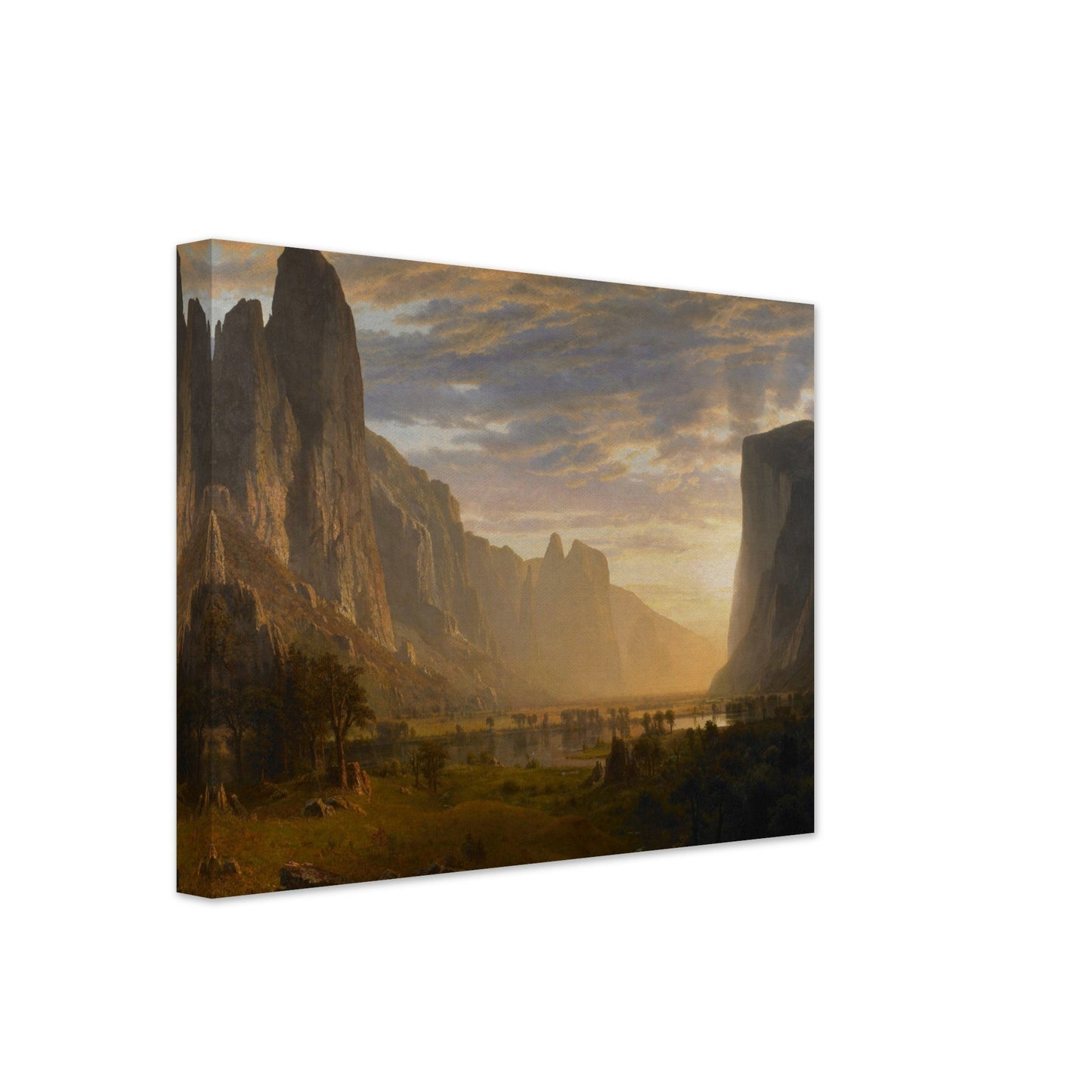 Looking Down Yosemite Valley, California (1865) by Albert Bierstadt - Print Material - Master's Gaze