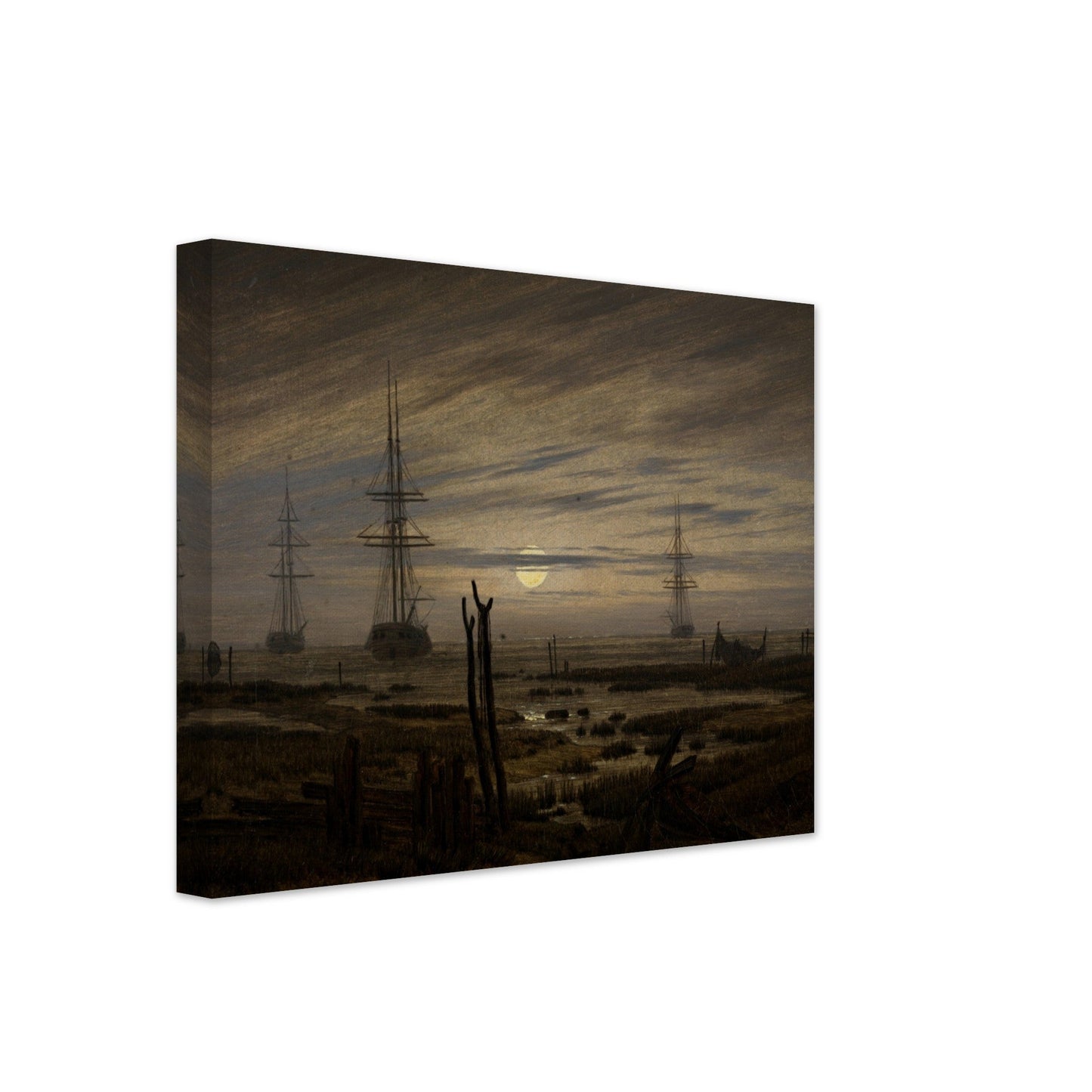 Ships at Anchor by Caspar David Friedrich - Print Material - Master's Gaze