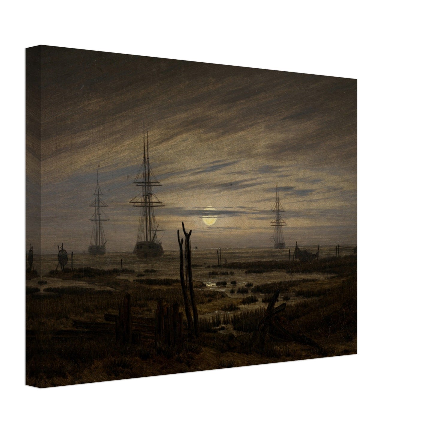Ships at Anchor by Caspar David Friedrich - Print Material - Master's Gaze