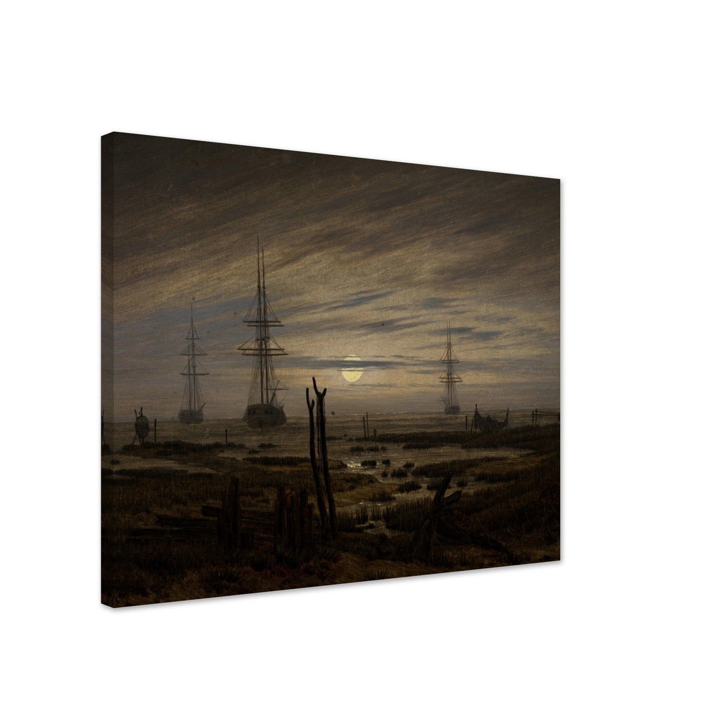 Ships at Anchor by Caspar David Friedrich - Print Material - Master's Gaze
