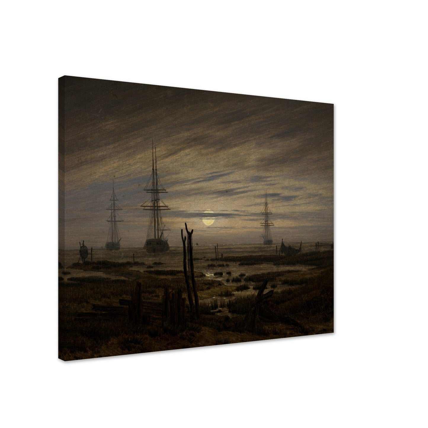 Ships at Anchor by Caspar David Friedrich - Print Material - Master's Gaze