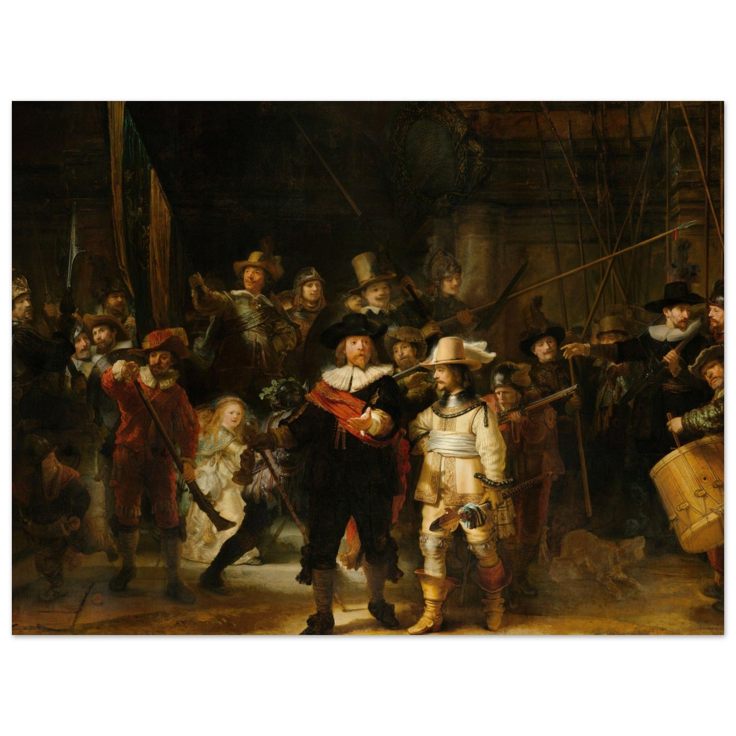 The Night Watch by Rembrandt Harmenszoon van Rijn - Print Material - Master's Gaze