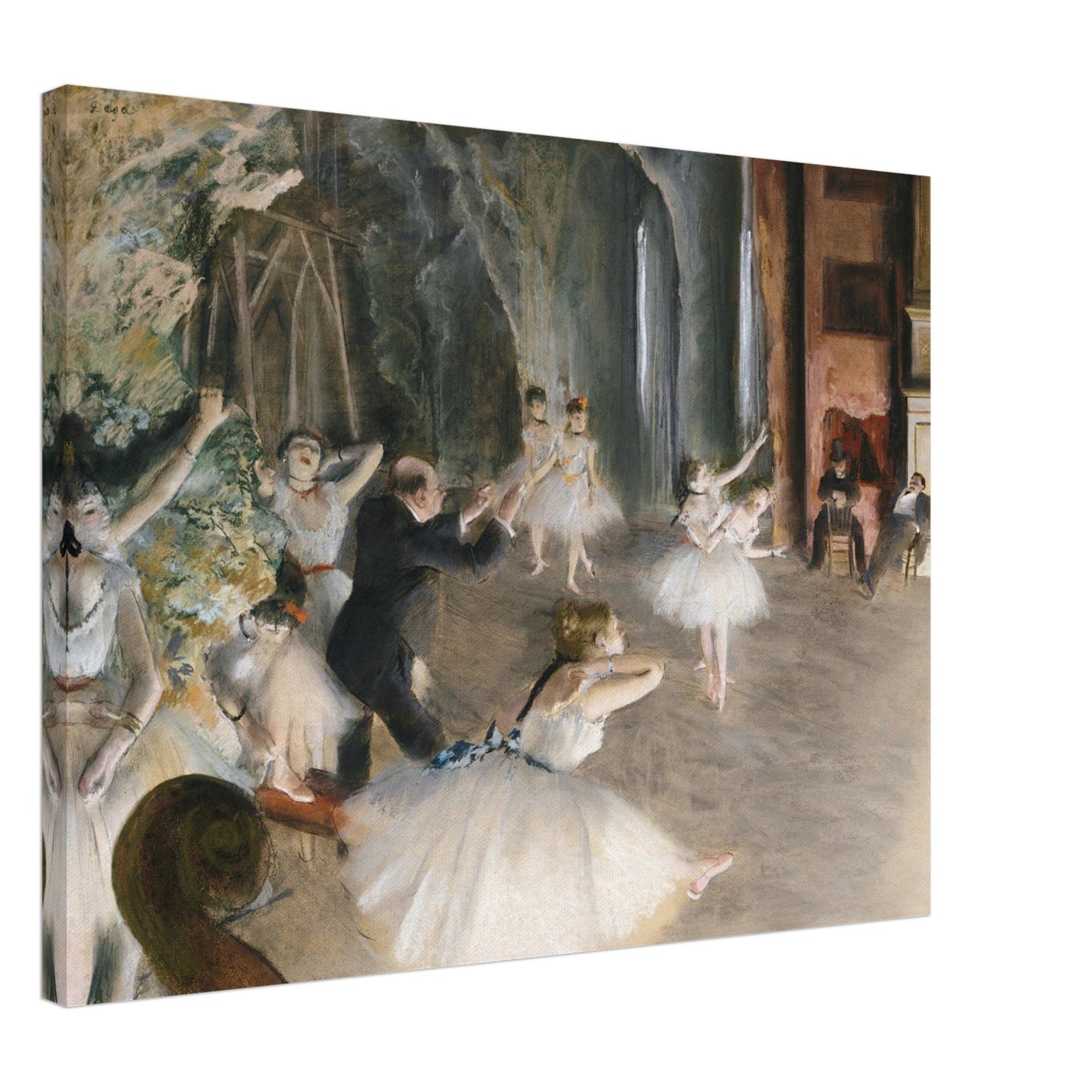 The Rehearsal Onstage (1874) by Edgar Degas - Print Material - Master's Gaze