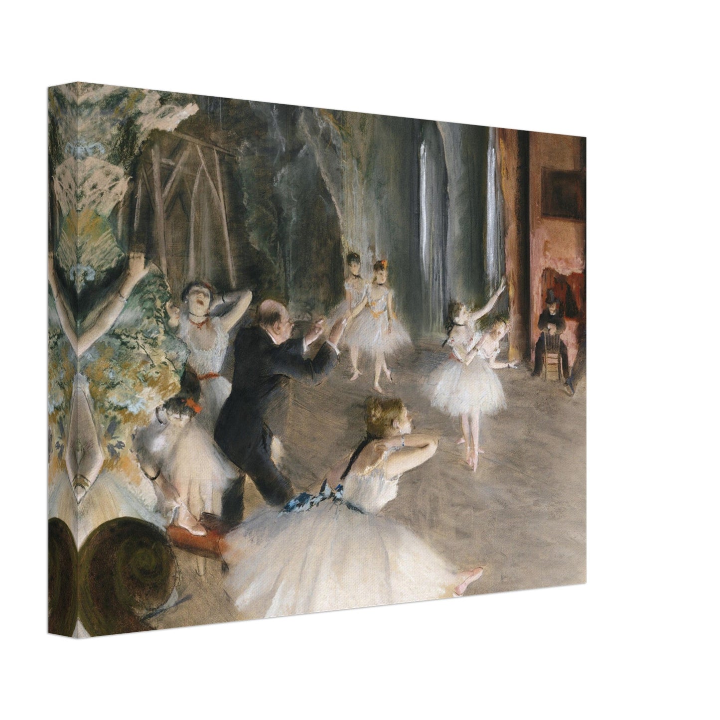 The Rehearsal Onstage (1874) by Edgar Degas - Print Material - Master's Gaze