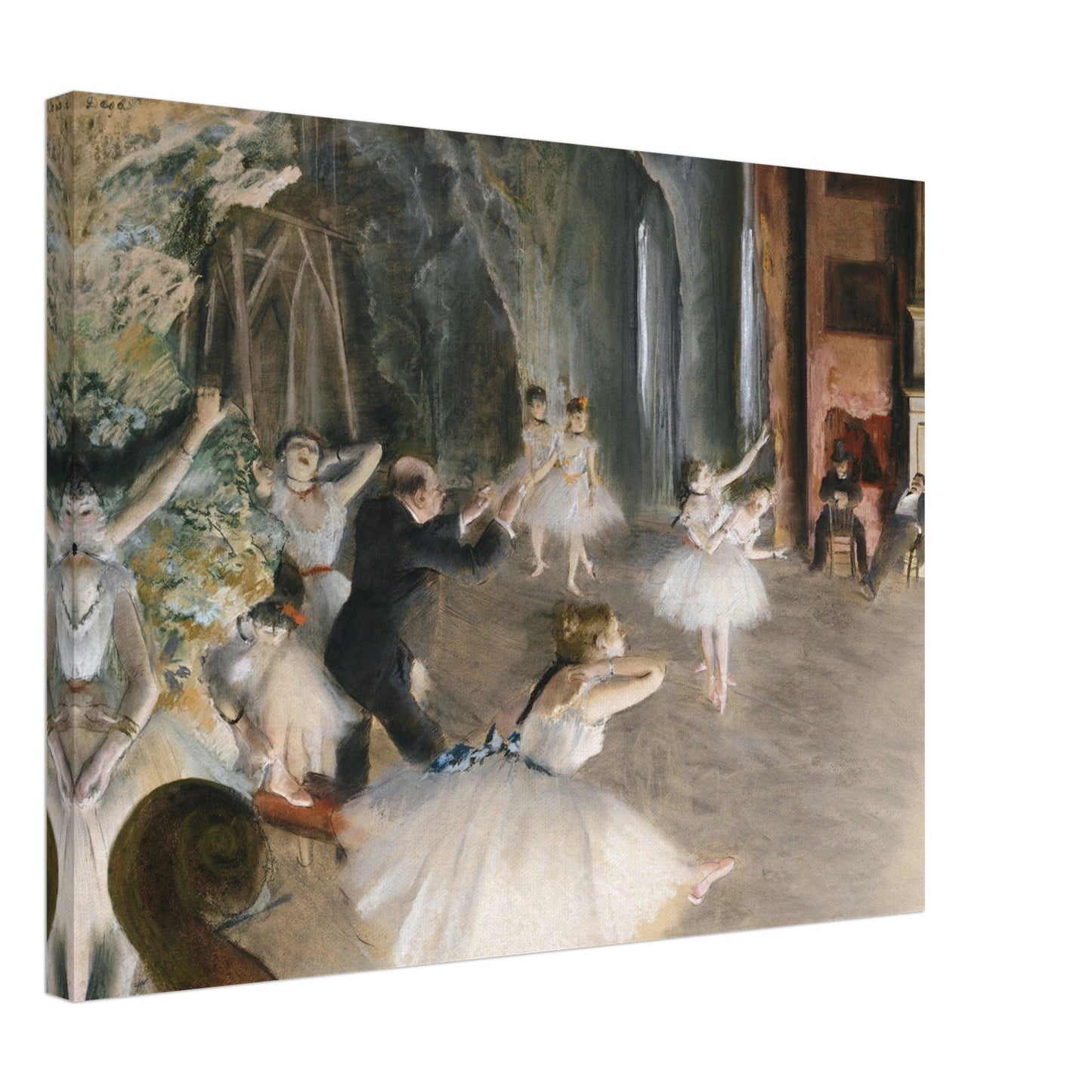 The Rehearsal Onstage (1874) by Edgar Degas - Print Material - Master's Gaze