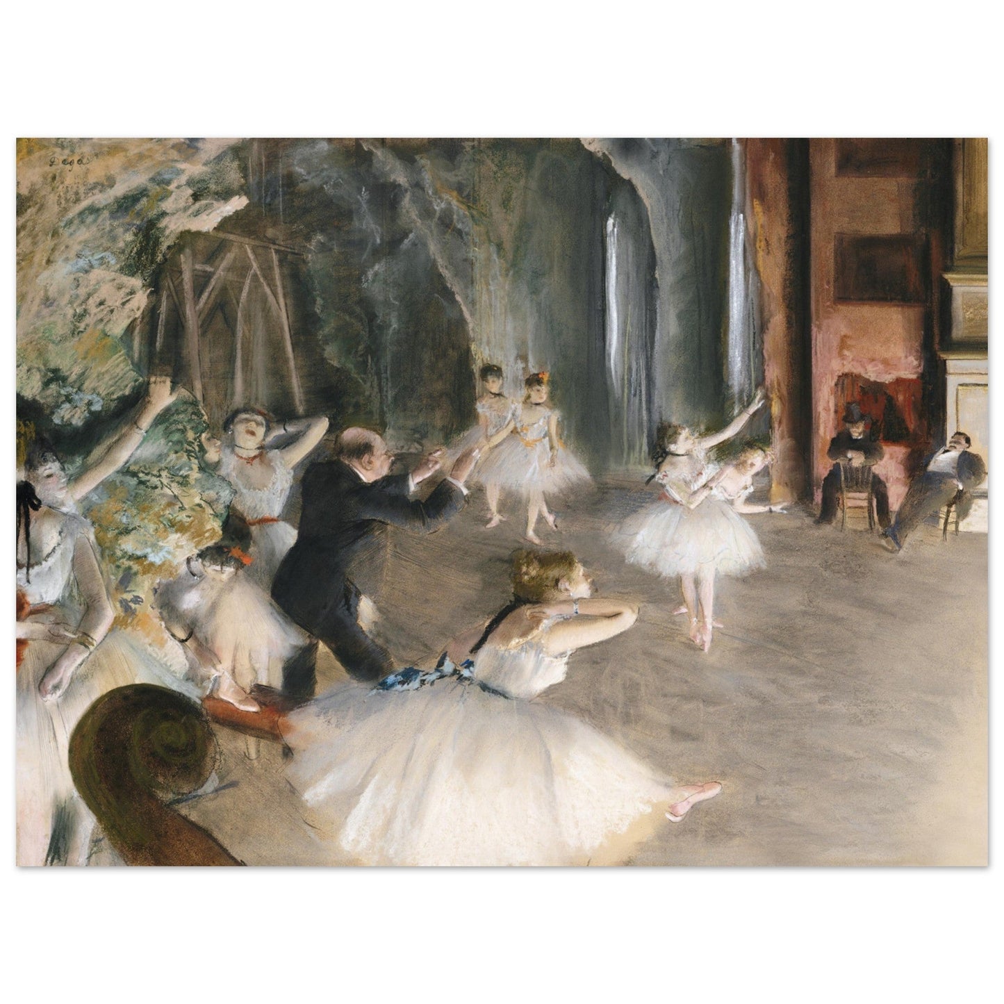 The Rehearsal Onstage (1874) by Edgar Degas - Print Material - Master's Gaze