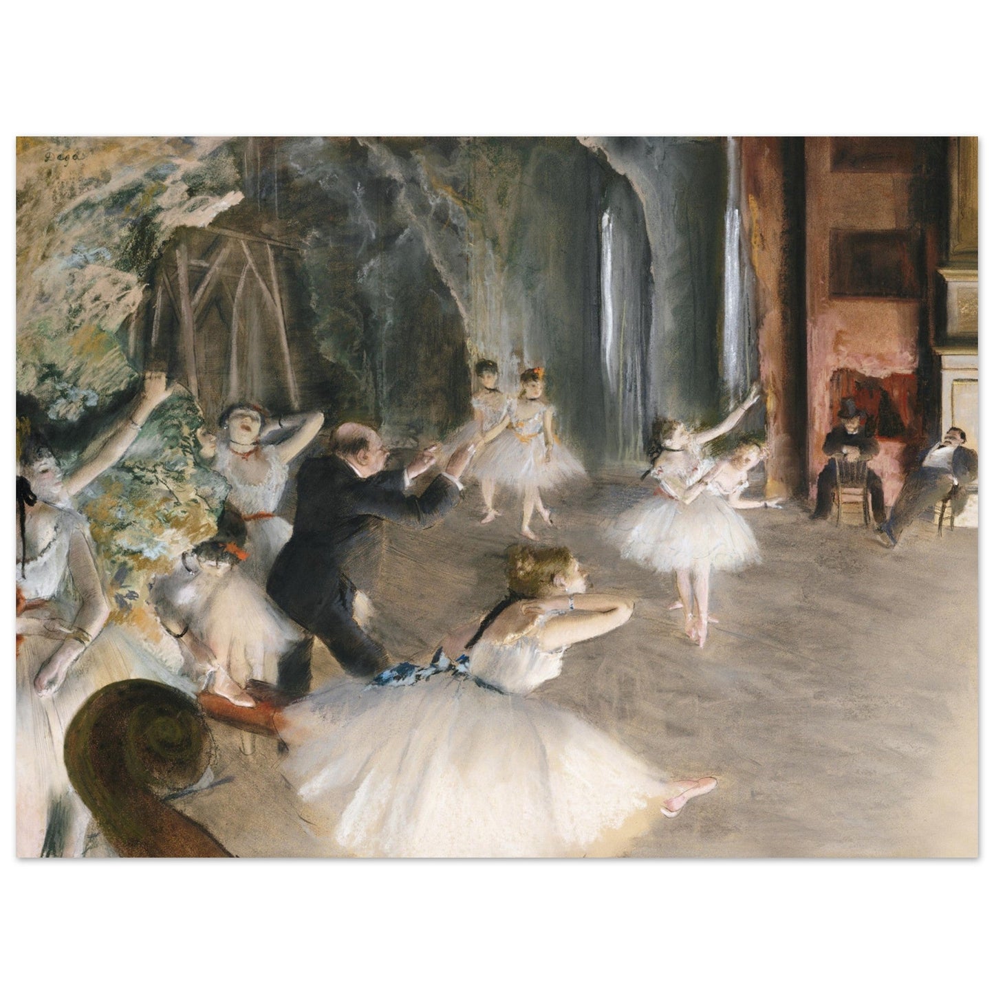 The Rehearsal Onstage (1874) by Edgar Degas - Print Material - Master's Gaze