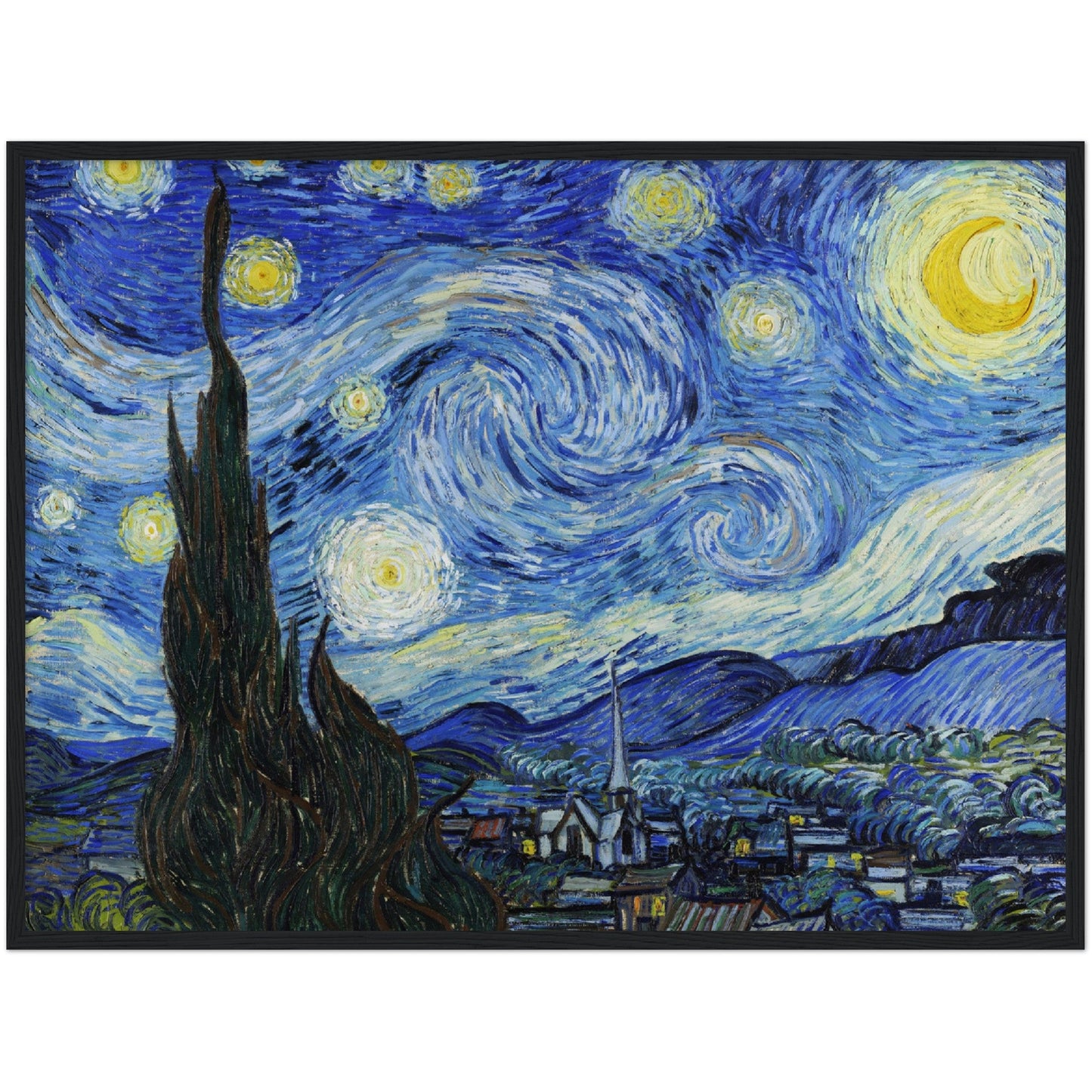 The Starry Night - Vincent van Gogh - Print Material - Master's Gaze