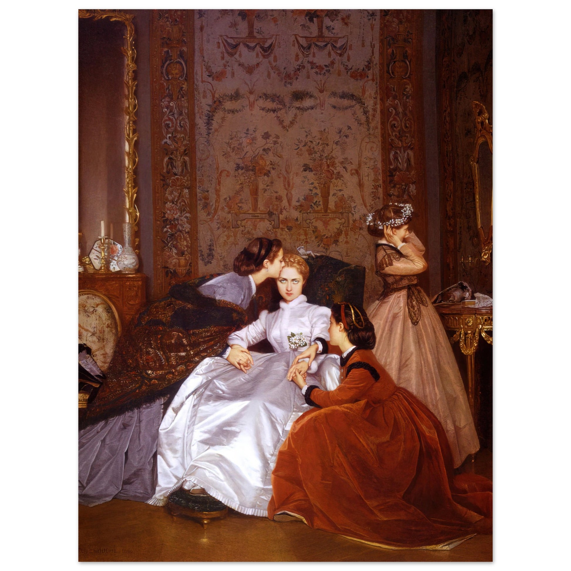 The Reluctant Bride (1866) by Auguste Toulmouche