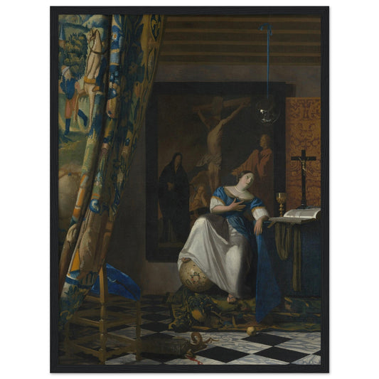 Allegory of the Catholic Faith (ca. 1670–72) by Johannes Vermeer - Print Material - Master's Gaze