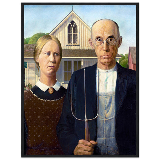 American Gothic by Grant Wood (1930) - Print Material - Master's Gaze