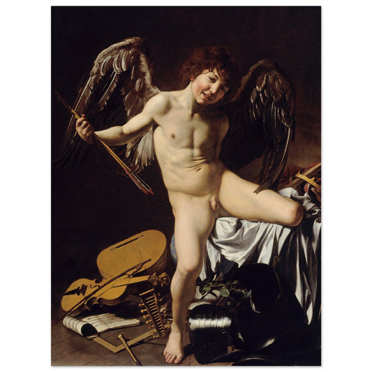 Amor Vincit Omnia (1602-1603) by Caravaggio - Print Material - Master's Gaze