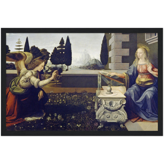 Annunciation - Leonardo da Vinci Framed Art Print - Print Material - Master's Gaze