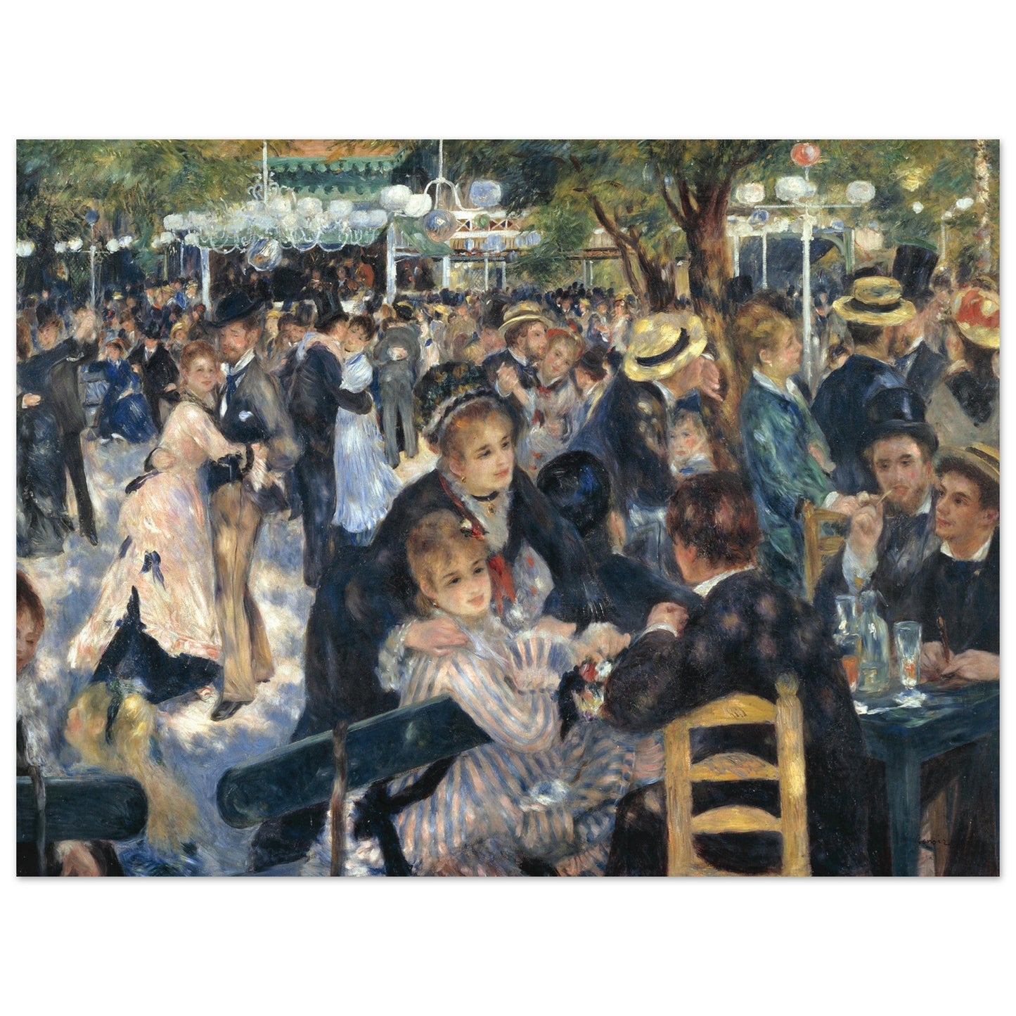 Dance at Le Moulin de la Galette (1876) by Pierre-Auguste Renoir - Print Material - Master's Gaze