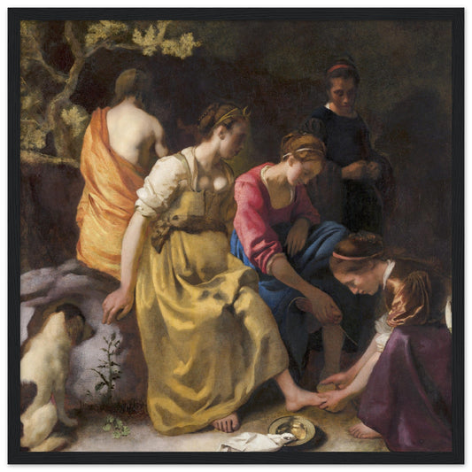 Diana and Her Nymphs (C. 1653 - 1654) by Johannes Vermeer - Print Material - Master's Gaze