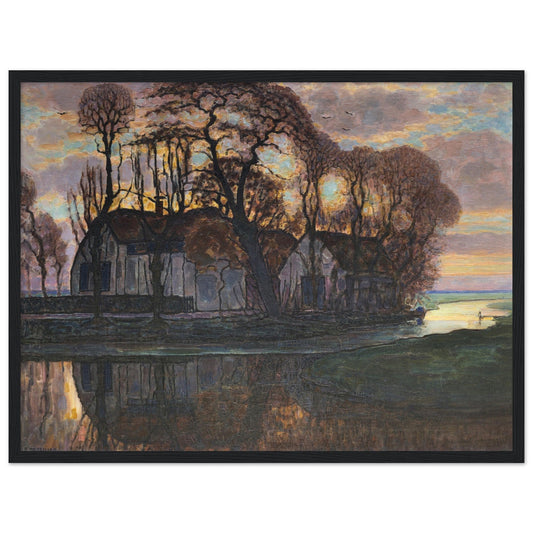 Farm Near Duivendrecht, in the Evening (About 1916) by Piet Mondrian - Print Material - Master's Gaze