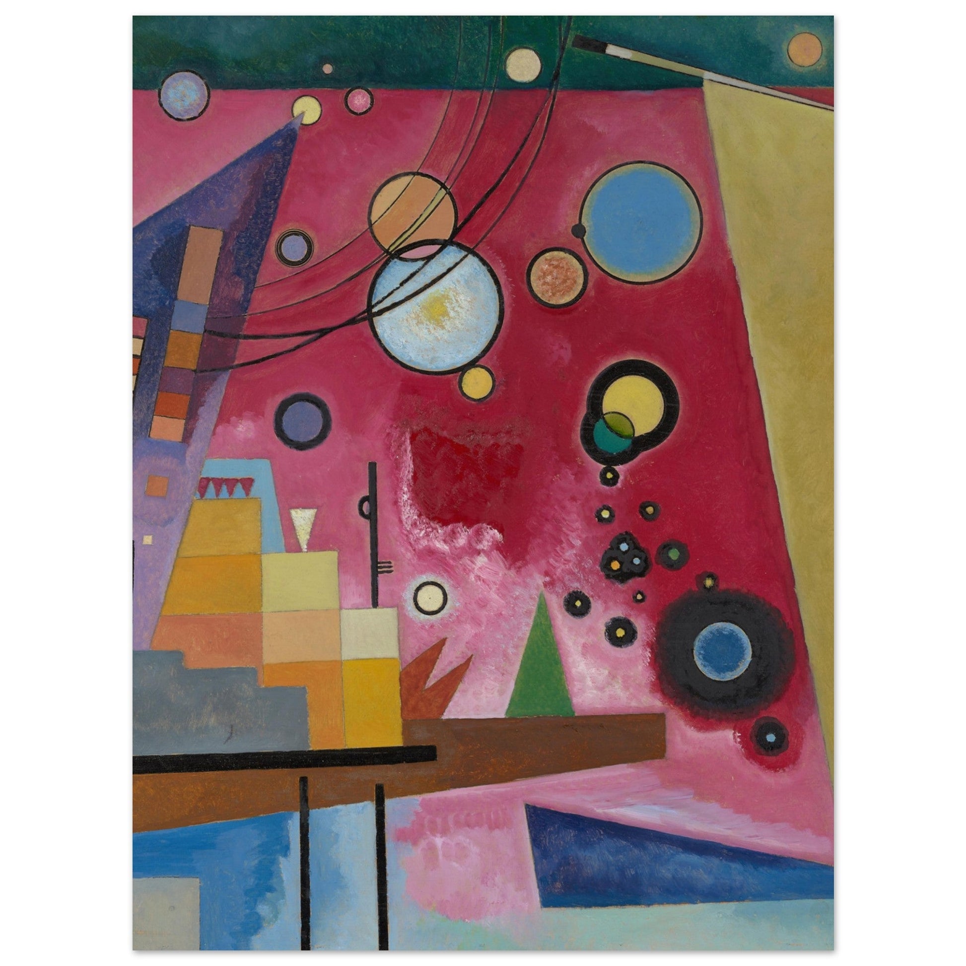 Heavy red (1924) by Wassily Kandinsky | Master’s Gaze
