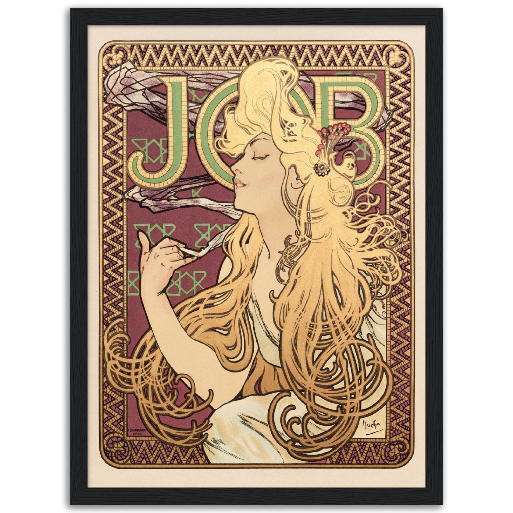Job (1896) by Alphonse Mucha | Master’s Gaze