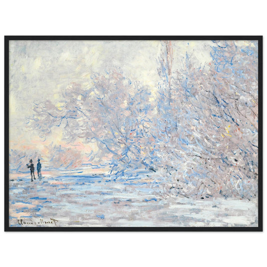 Le Givre À Giverny (1885) by Claude Monet - Print Material - Master's Gaze