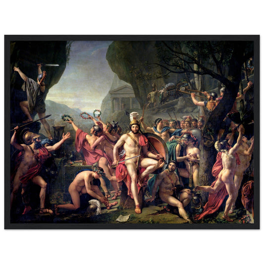 Leonidas At Thermopylae (1814) by Jacques Louis David - Print Material - Master's Gaze