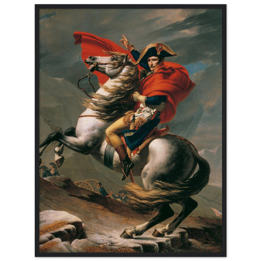 Napoleon Crossing The Alps (1800) by Jacques Louis David - Print Material - Master's Gaze