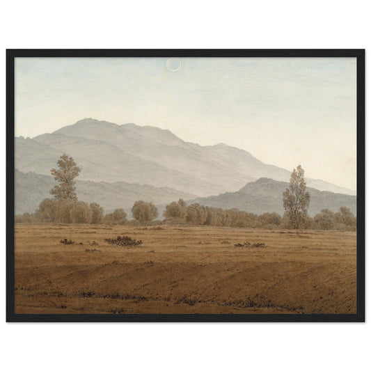 New moon over the Giant Mountains by Caspar David Friedrich - Print Material - Master's Gaze