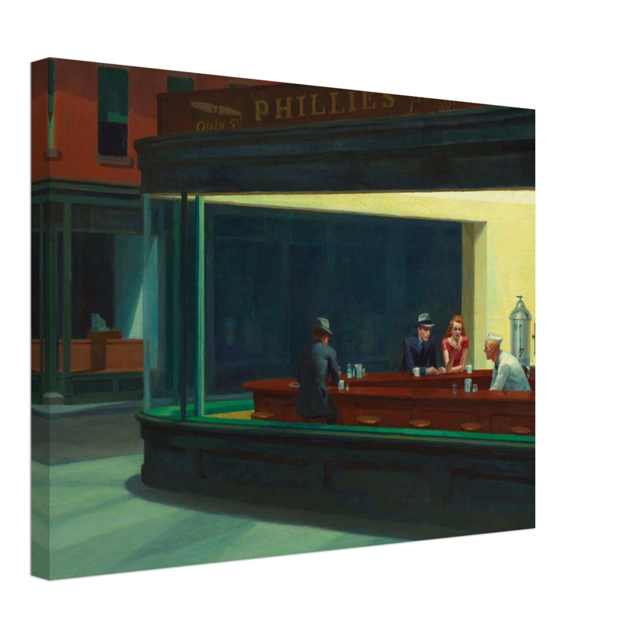 Tableau Night Windows de Edward Hopper peint à la main Tableau Night Windows de Edward Hopper peint à la main