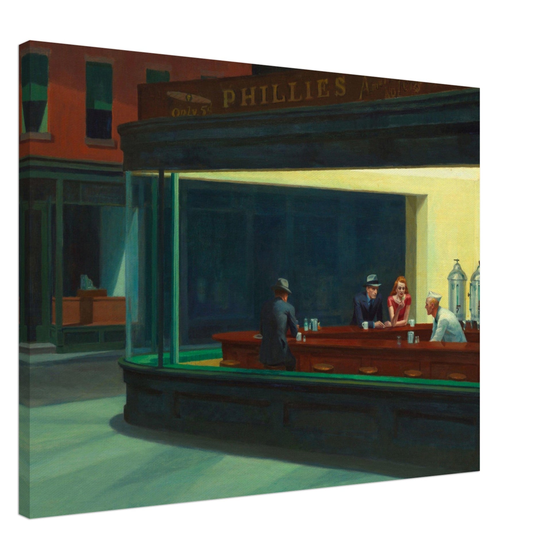 Nighthawks by Edward Hopper (1942) - Print Material - Master's Gaze