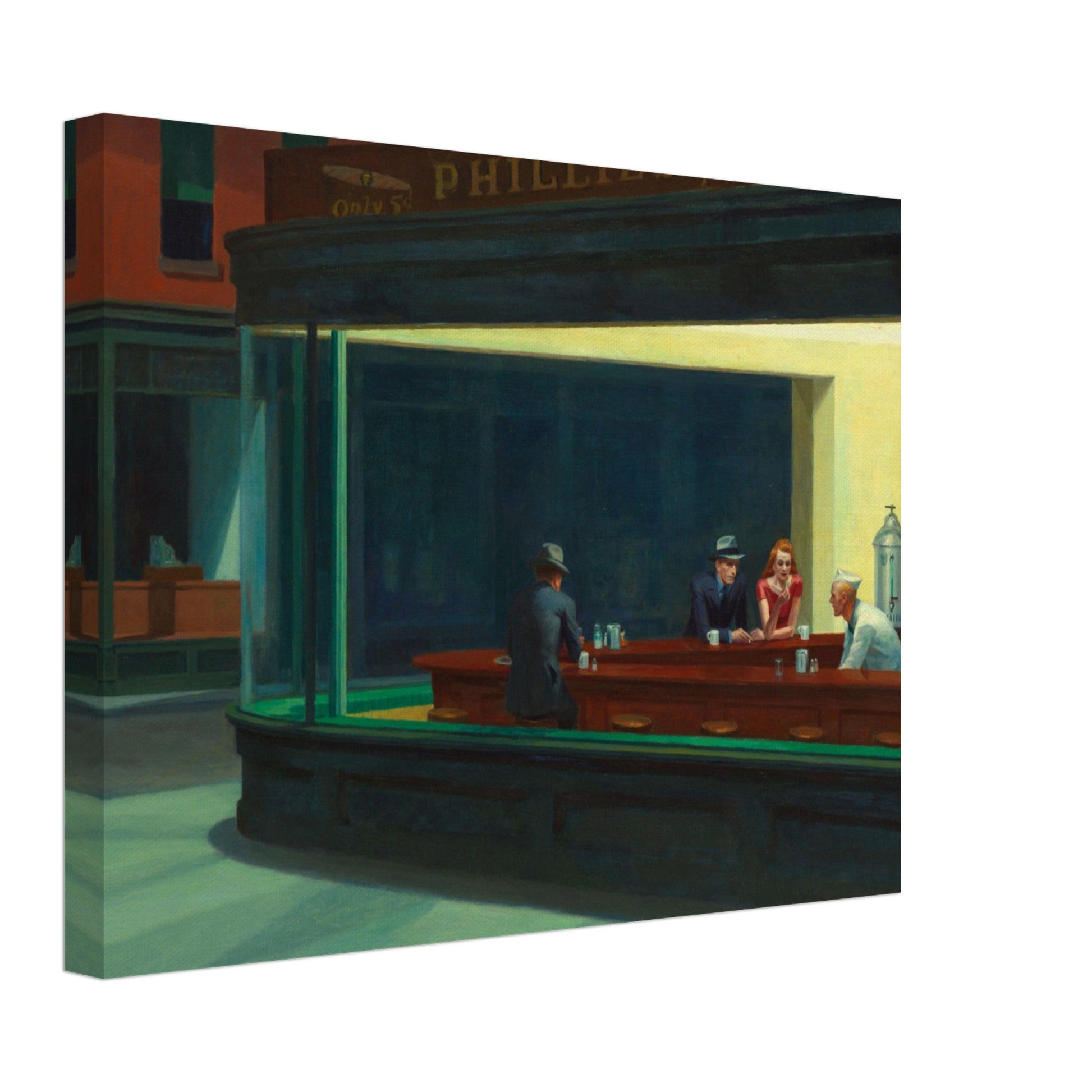 Nighthawks by Edward Hopper (1942) - Print Material - Master's Gaze