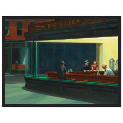 Nighthawks by Edward Hopper (1942) - Print Material - Master's Gaze