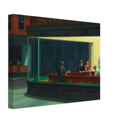 Nighthawks by Edward Hopper (1942) - Print Material - Master's Gaze