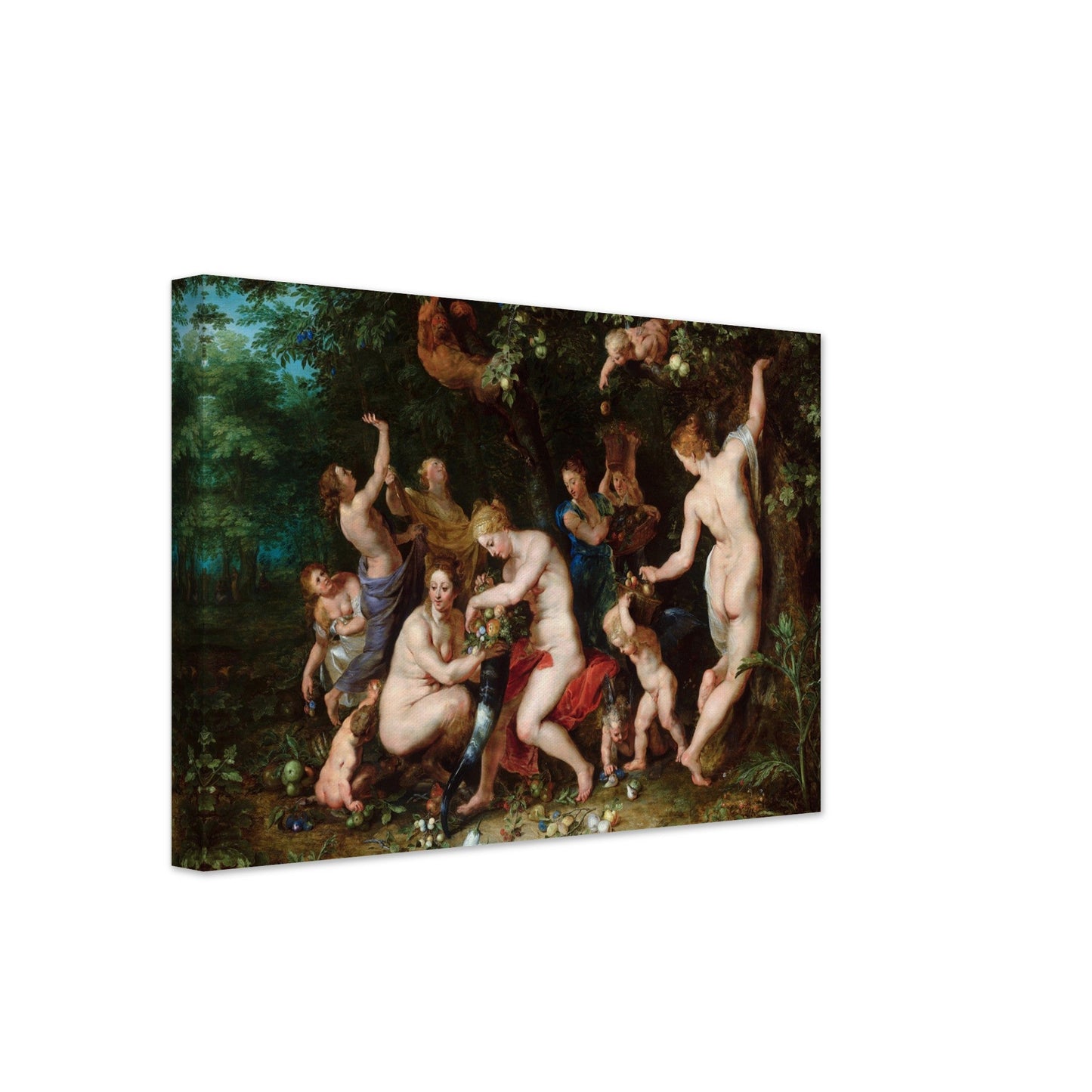 Nymphs Filling The Cornucopia (1615) by Pieter Paul Rubens - Print Material - Master's Gaze