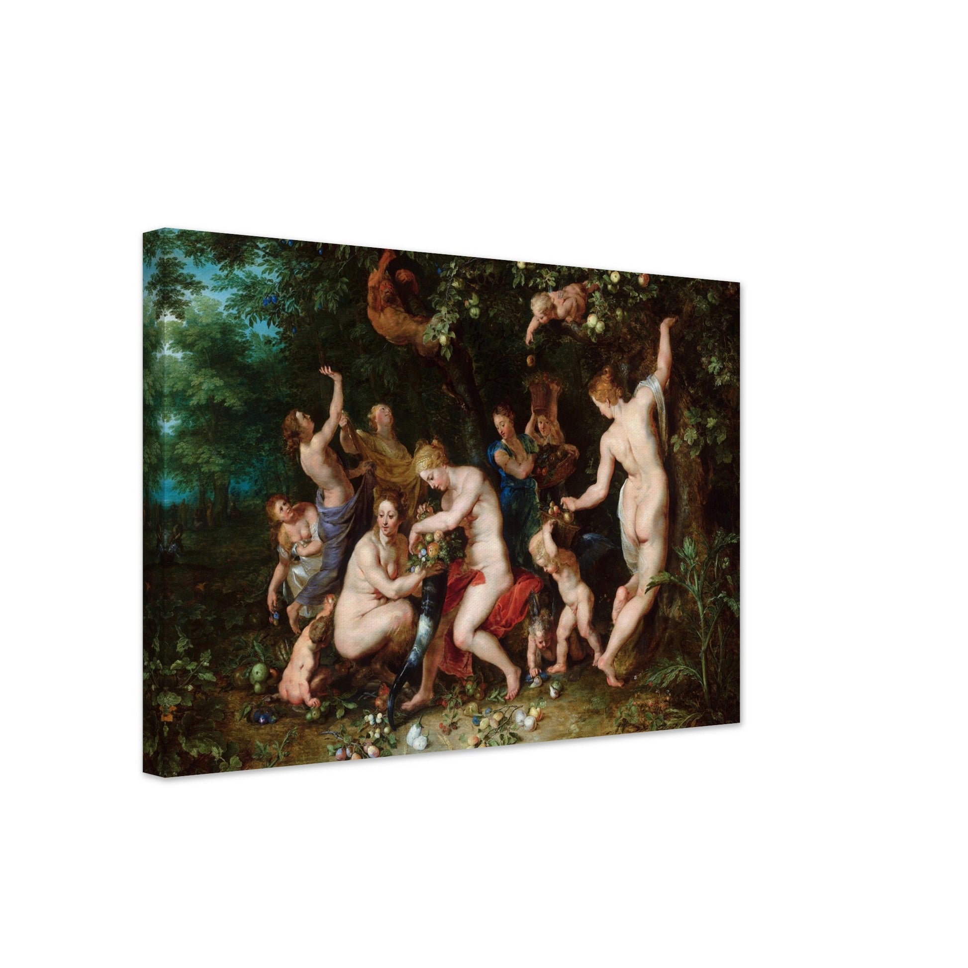 Nymphs Filling The Cornucopia (1615) by Pieter Paul Rubens - Print Material - Master's Gaze