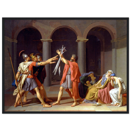 Oath Of The Horatii by Jacques Louis David - Print Material - Master's Gaze