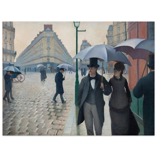 Paris Street, Rainy Day by Gustave Caillebotte (1877) - Print Material - Master's Gaze