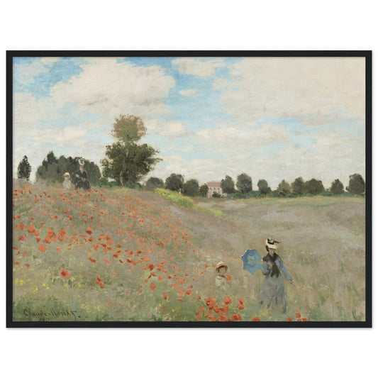Poppy Field (1881) by Claude Monet - Print Material - Master's Gaze