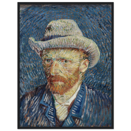 Self-portrait with grey felt hat (1887) by Van Gogh - Print Material - Master's Gaze