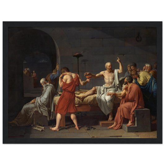 The Death of Socrates (1787) by Jacques Louis David - Print Material - Master's Gaze