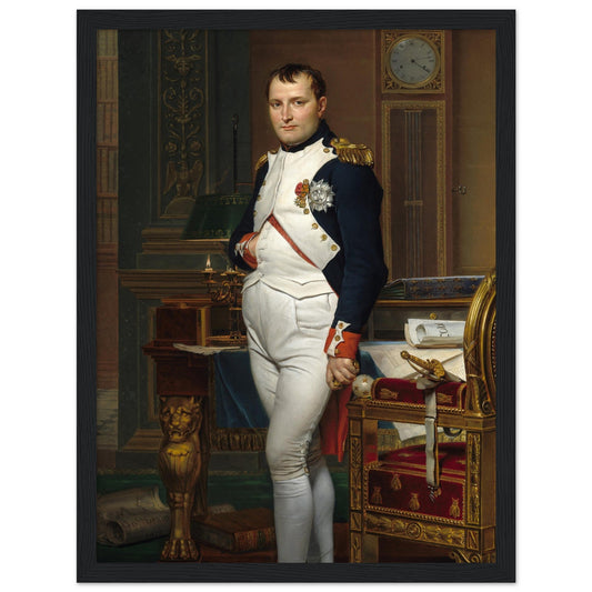 The Emperor Napoleon in His Study at the Tuileries (1812) by Jacques Louis David - Print Material - Master's Gaze