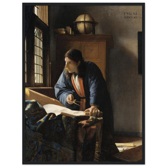 The Geographer (1669) by Johannes Vermeer - Print Material - Master's Gaze