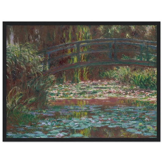 The Japanese Footbridge and the Water Lily Pool, Giverny (1899) by Claude Monet - Print Material - Master's Gaze