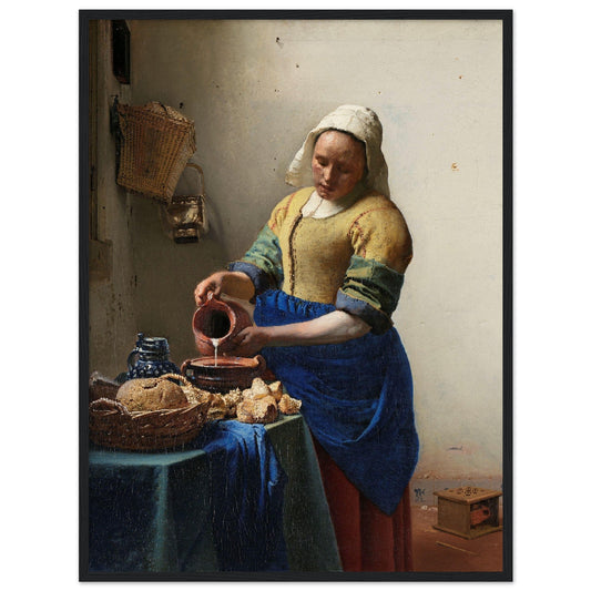The Milkmaid (c. 1660) by Johannes Vermeer - Print Material - Master's Gaze